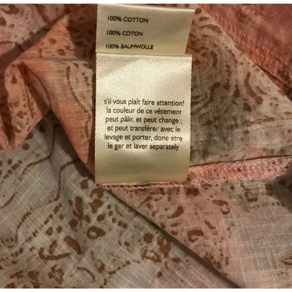 Anthropologie Pilcro The Tavi Women's Batik Print Blouse - Size Medium - Picture 12 of 12